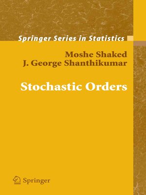 cover image of Stochastic Orders